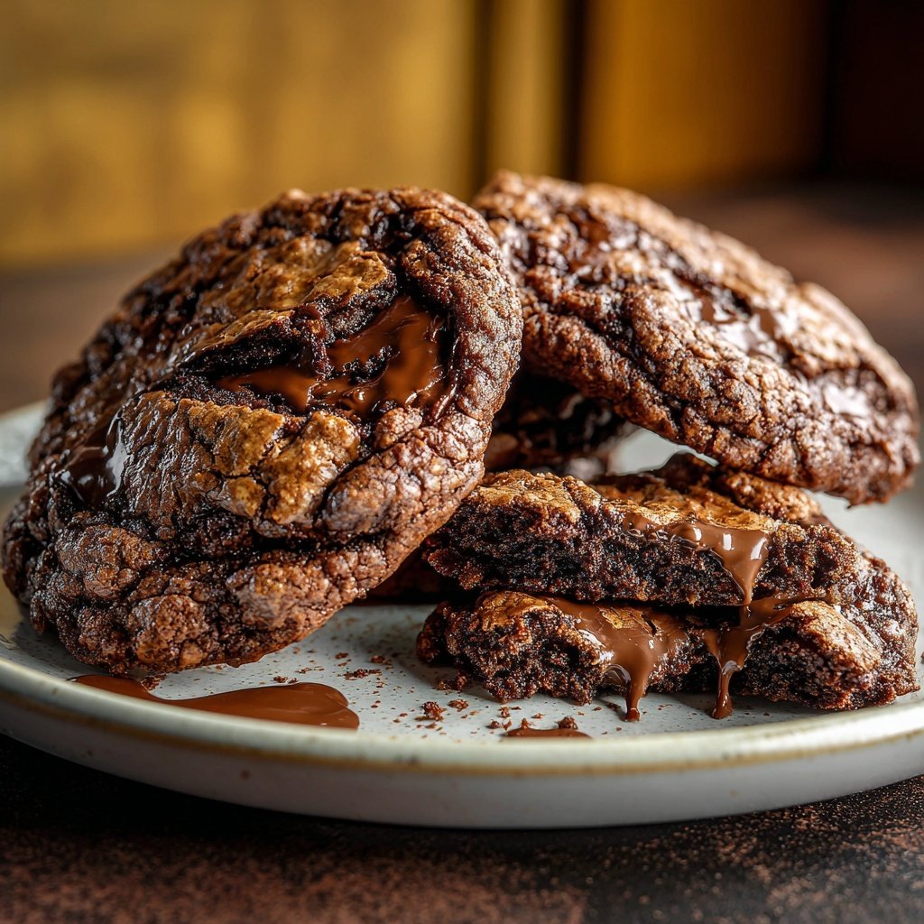 Brownie Mix Fudge Swirl Cookies