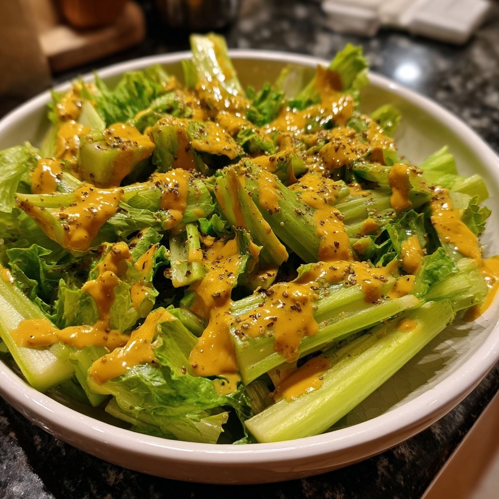Celery Salad With Mustard Dressing