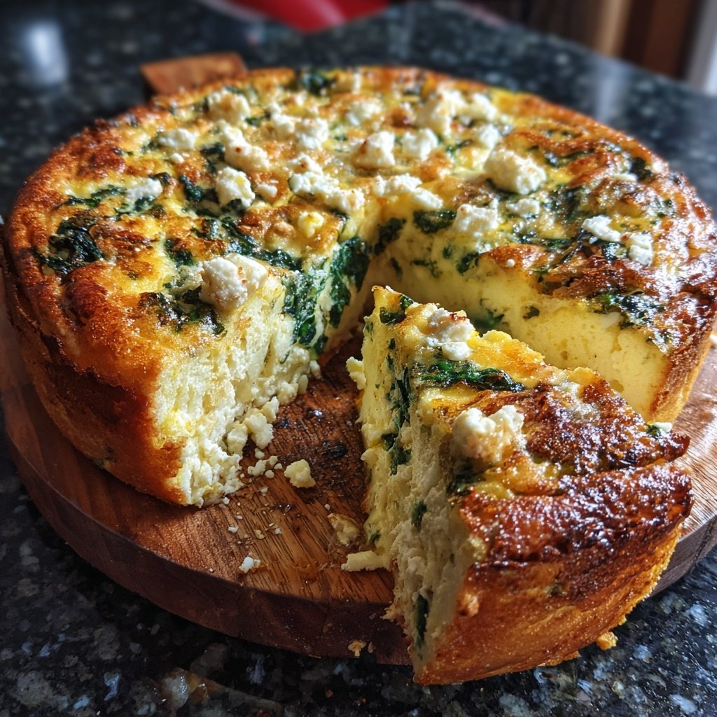 Spinach And Feta Egg Bake