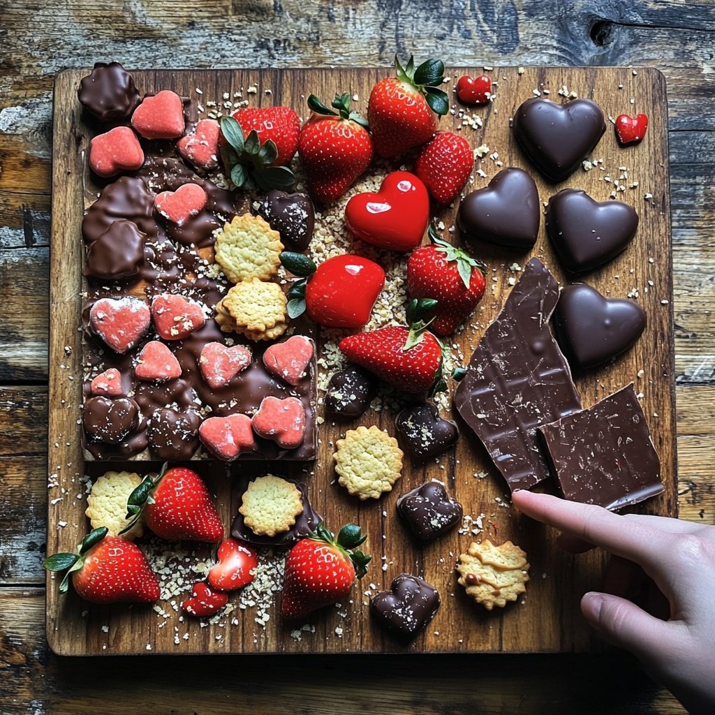 Valentines Charcuterie Board Dessert Style