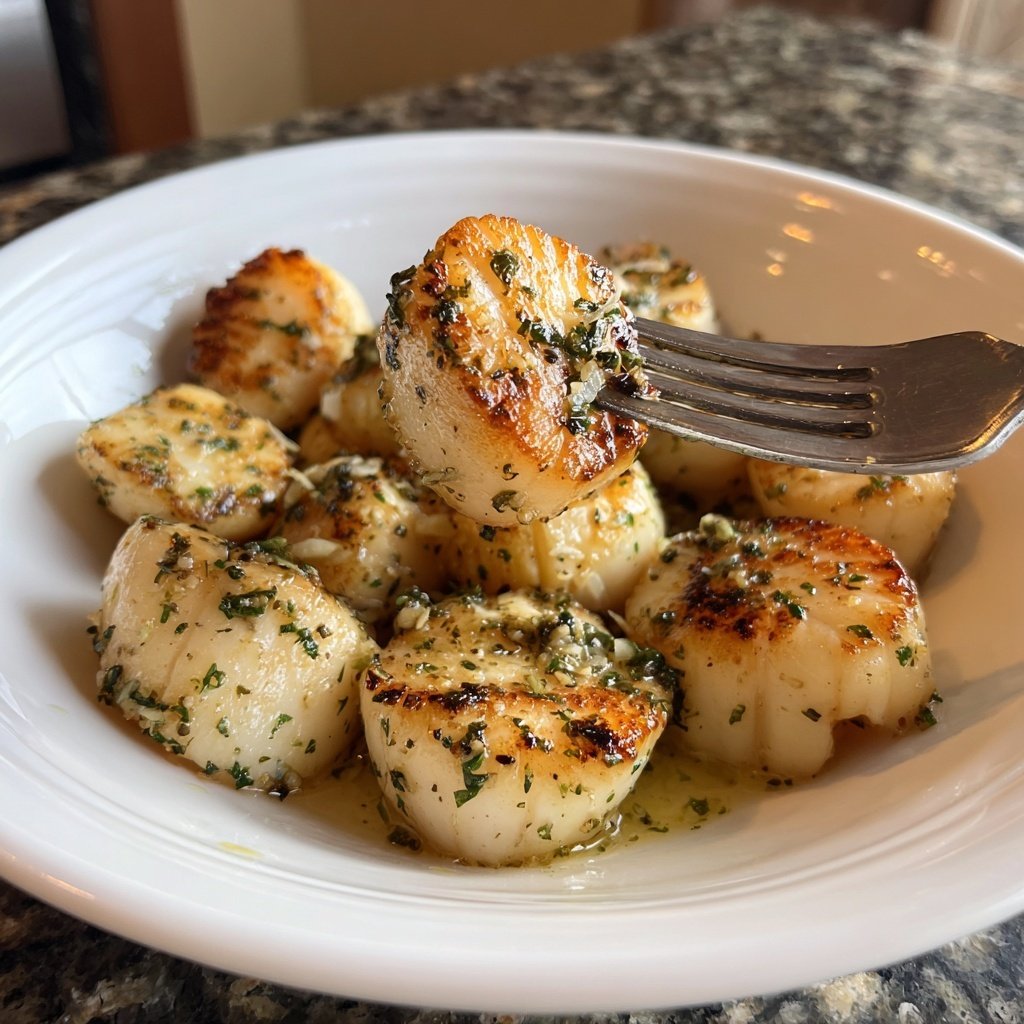 Valentine Dinner Garlic Butter Scallops