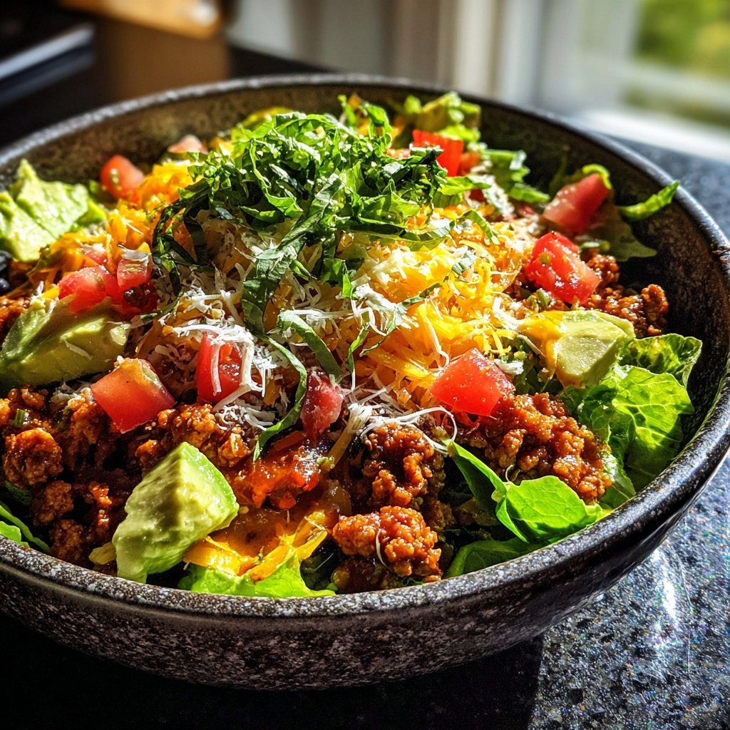 Ground Turkey Taco Bowl