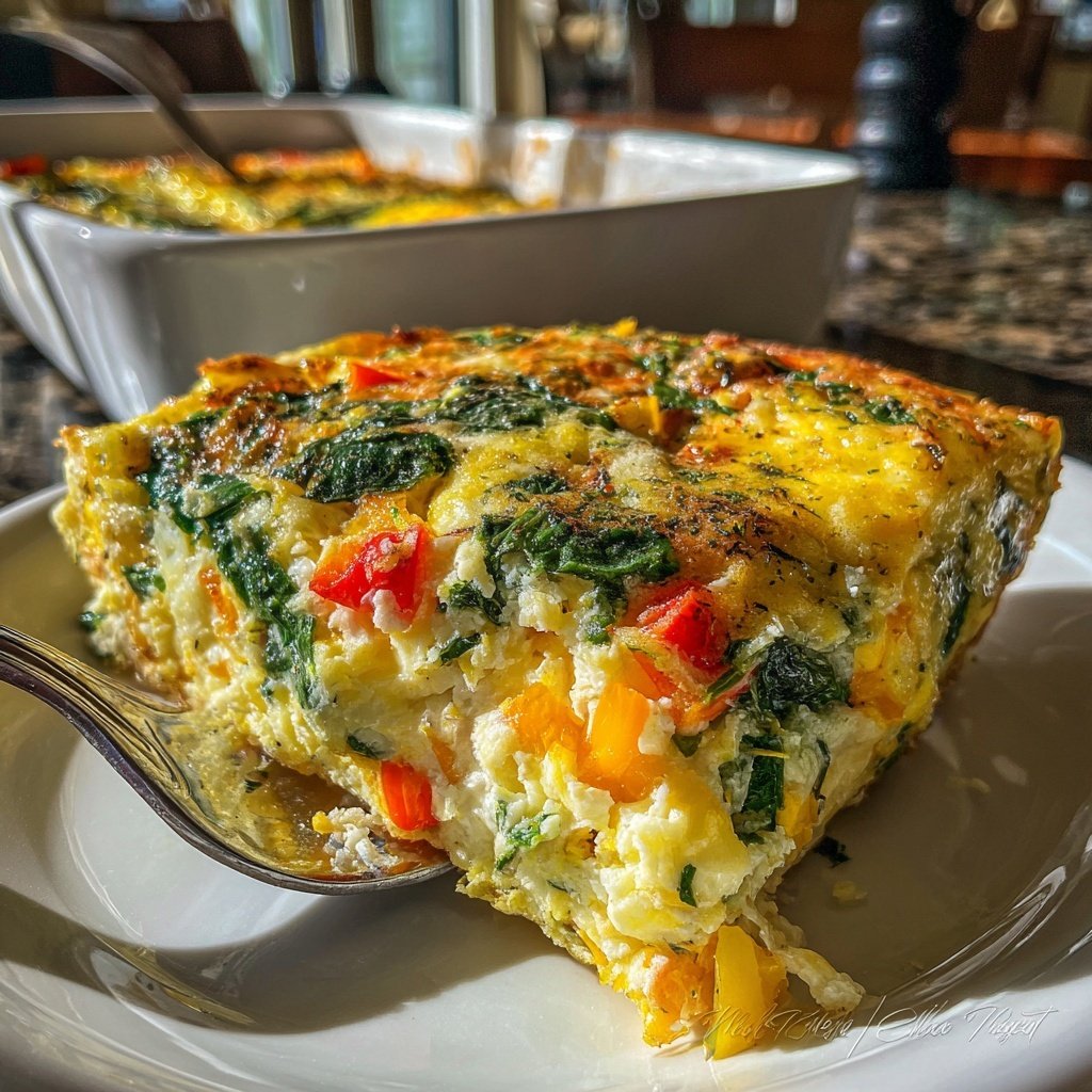 Spring Brunch Egg Casserole With Spinach
