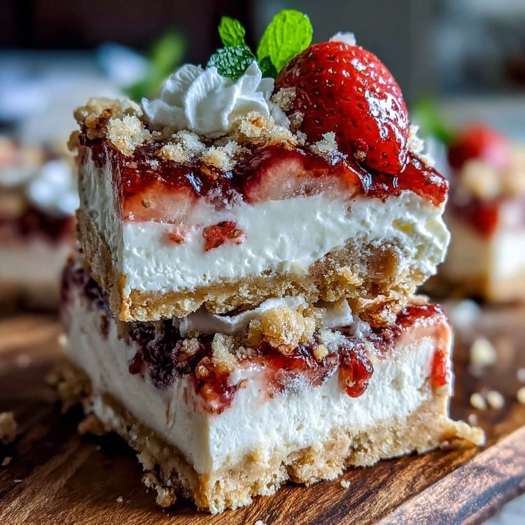 Strawberry Shortcake Ice Cream Bars
