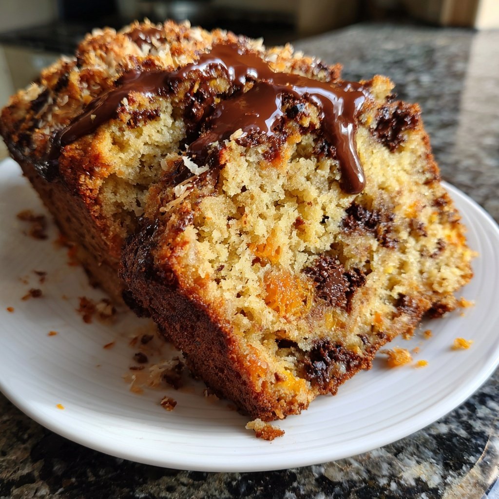 Chocolate Orange Coconut Snack Loaf