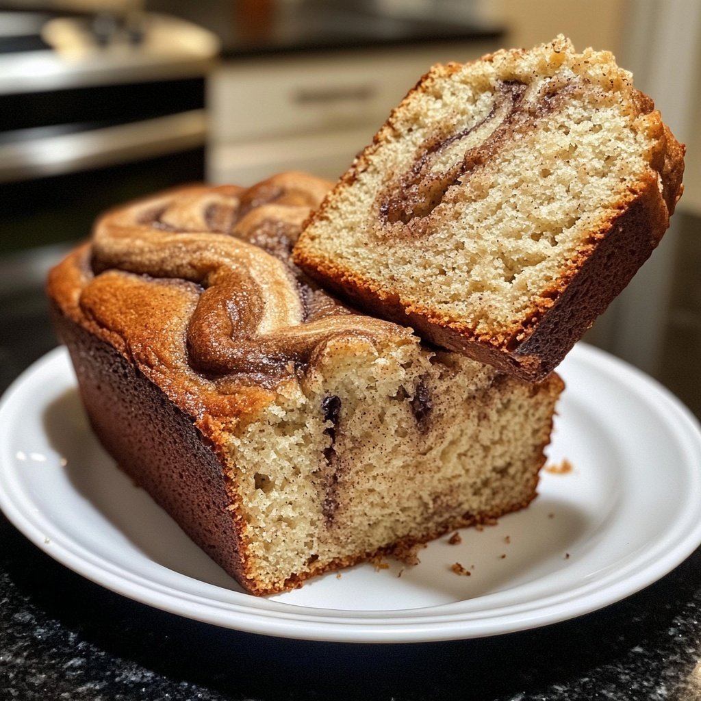 Homemade Cinnamon Swirl Banana Bread