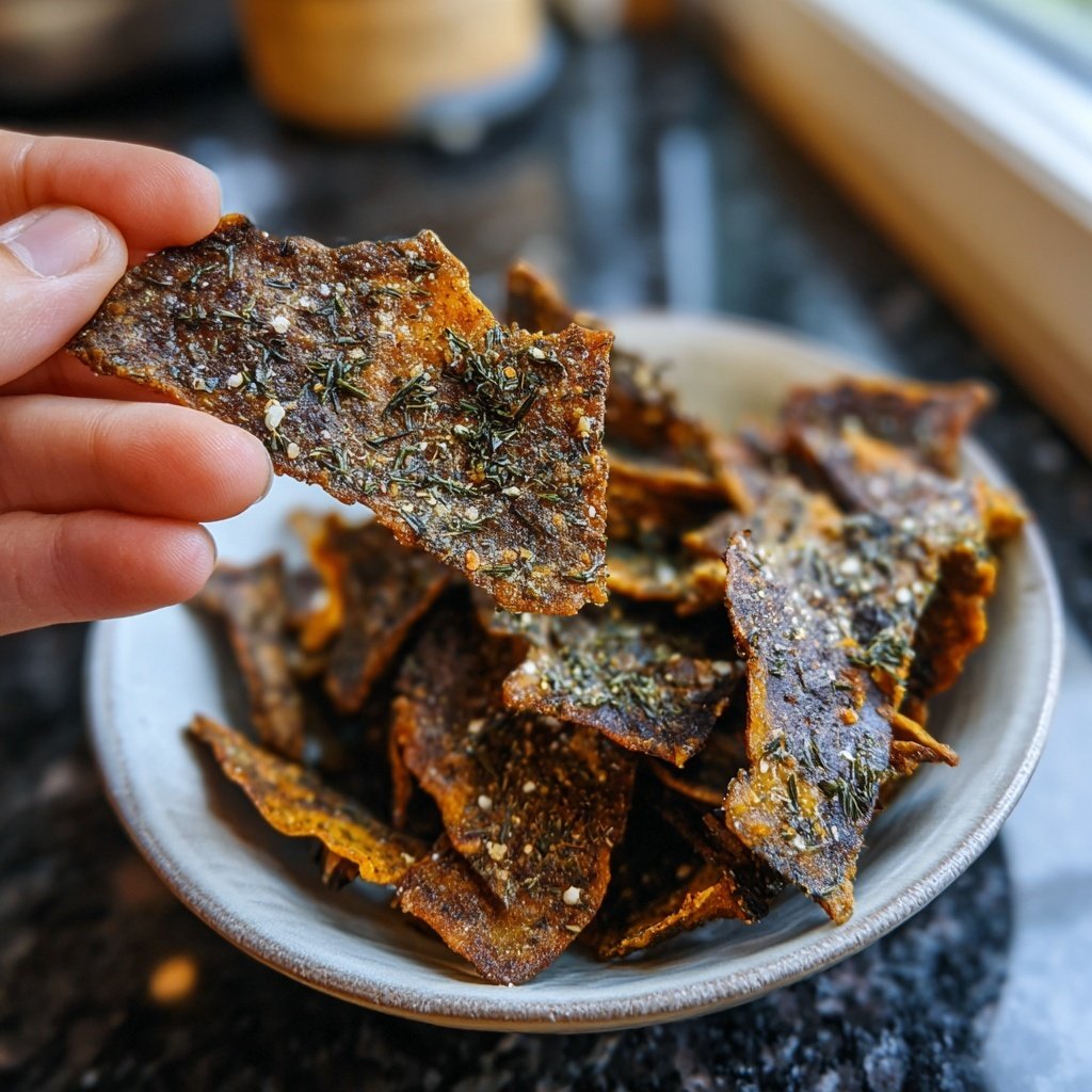 Crispy Eggplant Veggie Chips