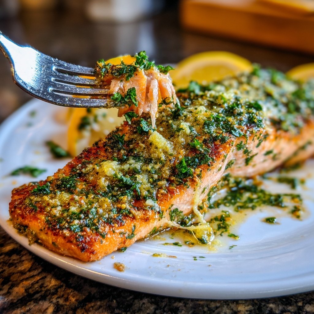 Air Fryer Salmon With Garlic Butter